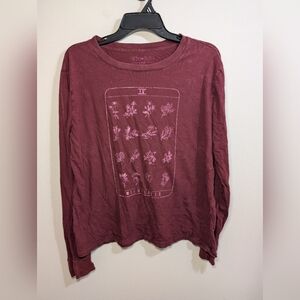 Fifth Sun Wildflower Graphic Long Sleeve Tee – Size XL